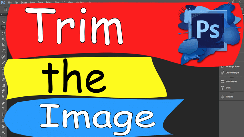 Photoshop - Resim boşluklarını kırp ve temizle